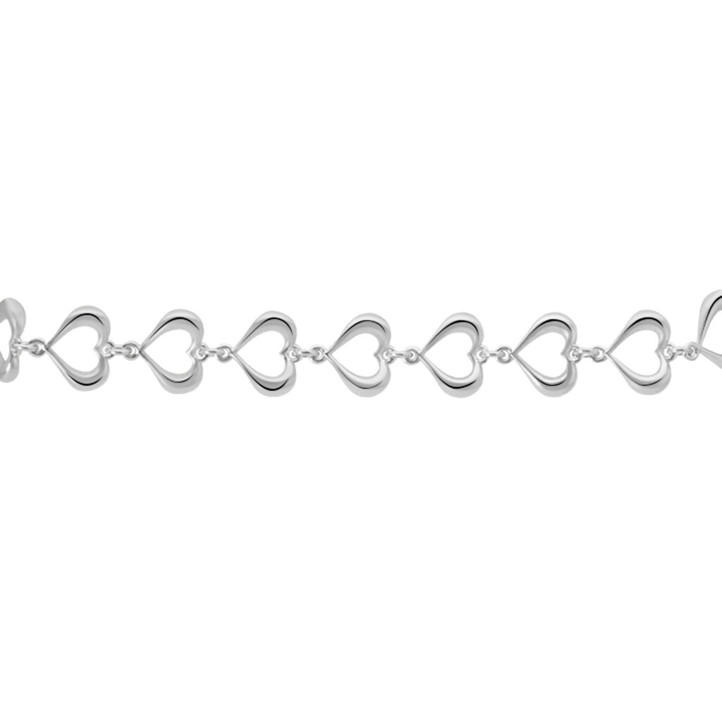 Bracelet Cleofee Argent Blanc - Bracelets Coeur Femme | Histoire d’Or