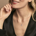 Collier Adrienne Or Blanc Oxyde De Zirconium - Colliers Femme | Histoire d&rsquo;Or