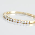 Alliance Pristina Or Jaune Diamant - Bijoux Pierres Pr&eacute;cieuses Femme | Histoire d&rsquo;Or