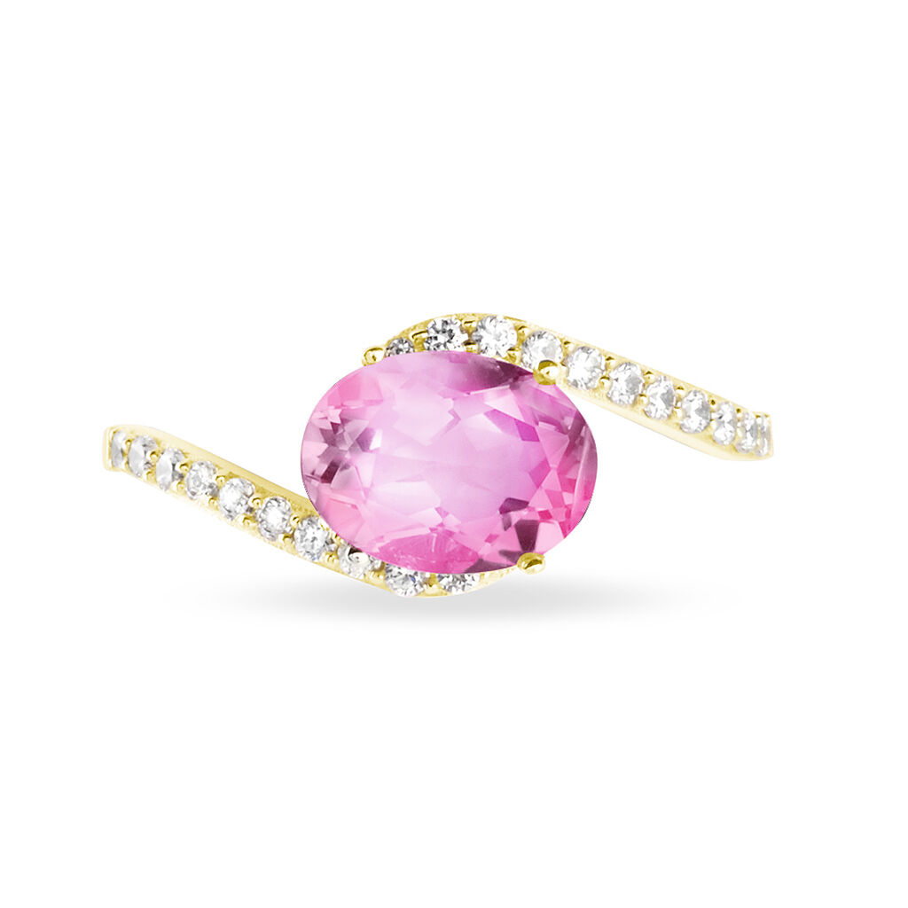 Bague Loriane Or Jaune Tourmaline Et Diamant - Bagues solitaires Femme | Histoire d’Or