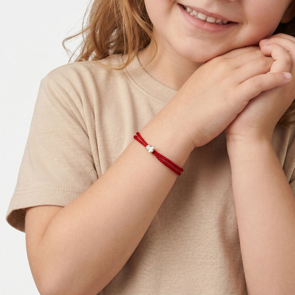 Bracelet Tarina Or Jaune Oxyde De Zirconium - Bracelets cordon Enfant | Histoire d&rsquo;Or