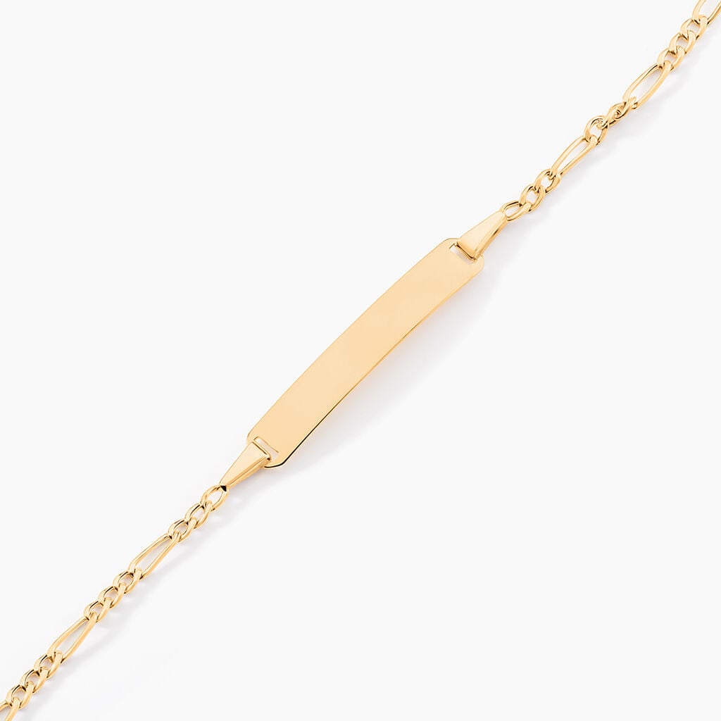 Bracelet Identit&eacute; B&eacute;b&eacute; Bartolom&eacute;e Or Jaune  - Bracelets Communion Enfant | Histoire d&rsquo;Or