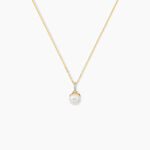 Collier Delight Or Jaune Perle De Culture Oxyde De Zirconium - Colliers Femme | Histoire d&rsquo;Or