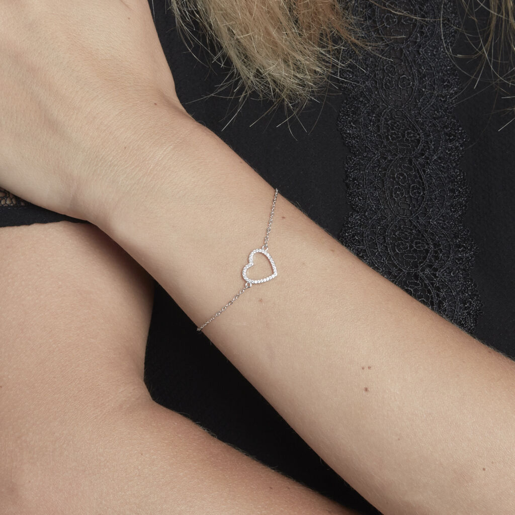 Bracelet Argent Blanc Gasparde Oxyde De Zirconium - Bracelets Femme | Histoire d’Or