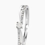 Bague Solitaire Asia Or Blanc Diamant - Bagues solitaires Femme | Histoire d&rsquo;Or