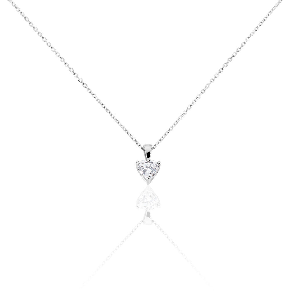 Collier Azenor Argent Blanc Oxyde De Zirconium - Colliers fantaisie Femme | Histoire d’Or