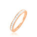 Demi-alliance Or Rose Rhea Diamants - Alliances Femme | Histoire d’Or