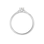 Bague Solitaire Athena Or Blanc Diamant - Bagues solitaires Femme | Histoire d&rsquo;Or