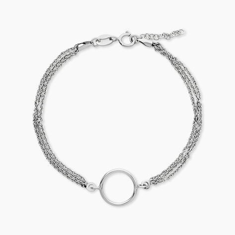 Bracelet Kaelly Argent Blanc - Bracelets Femme | Histoire d&rsquo;Or