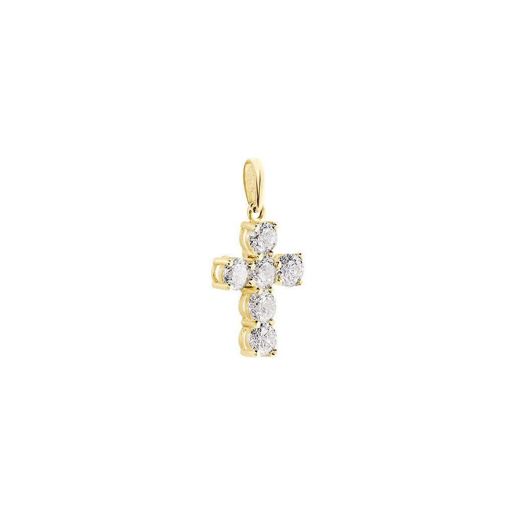 Pendentif Or Jaune Sebastian Oxyde De Zirconium - Pendentifs Femme | Histoire d’Or