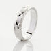 Alliance Twiggy Demi Jonc Classique Argent Blanc