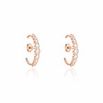 Boucles D'oreilles Liviu Argent Rose Oxyde De Zirconium - Boucles d'oreilles cr&eacute;oles Femme | Histoire d&rsquo;Or