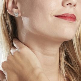 Boucles D'oreilles Puces Disney Acier Blanc Cristaux - Boucles d'oreilles fantaisie Femme | Histoire d’Or