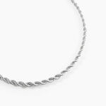 Chaine Jerry Maille Corde Or Blanc - Chaines Femme | Histoire d&rsquo;Or