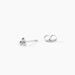 Boucles D'oreilles Puces Ina Argent Blanc - Boucles d'oreilles fantaisie Femme | Histoire d’Or