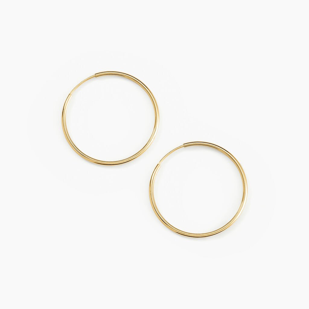 Cr&eacute;oles Dominae Or Jaune - Boucles d'oreilles cr&eacute;oles Femme | Histoire d&rsquo;Or