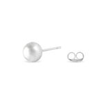 Boucles D'oreilles Puces Virgie Argent Blanc - Boucles d'oreilles fantaisie Femme | Histoire d&rsquo;Or