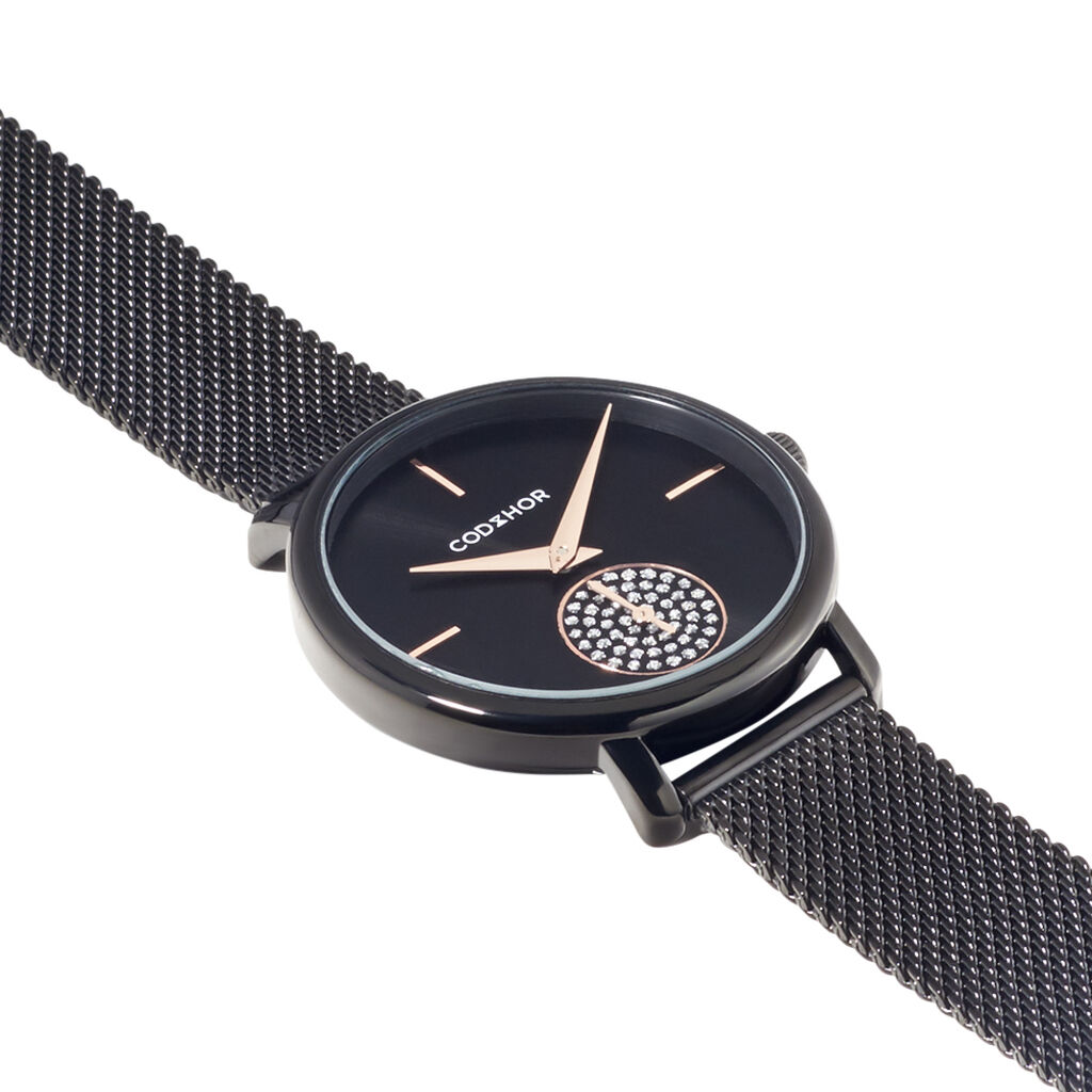 Montre Codhor Amele Noir - Montres Femme | Histoire d&rsquo;Or