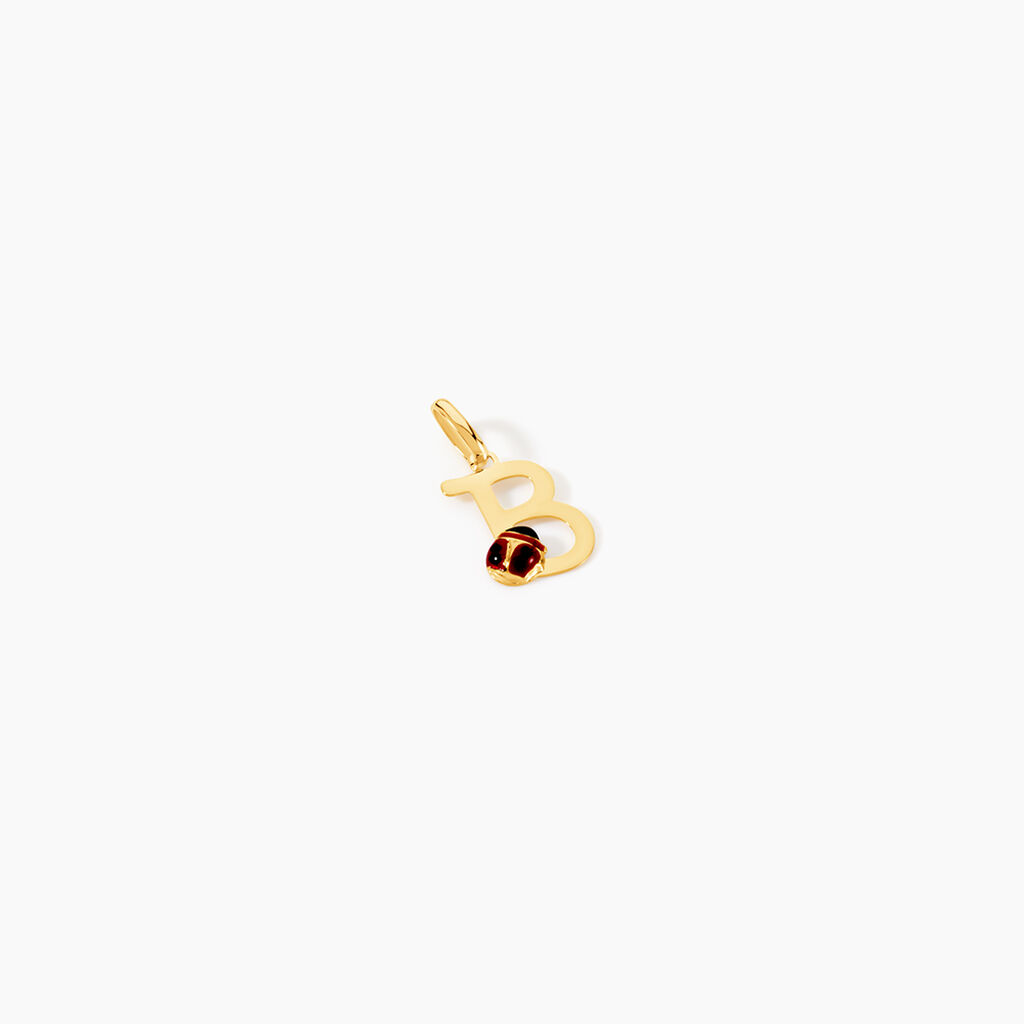 Pendentif Helidie Coccinelle Lettre Or Jaune - Pendentifs Enfant | Histoire d&rsquo;Or