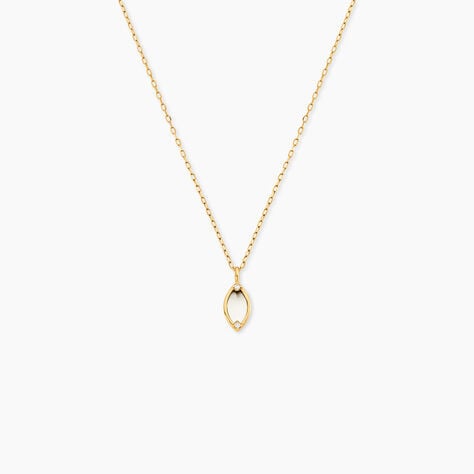 Collier Chelo Or Jaune Nacre Oxyde De Zirconium - F&ecirc;te des m&egrave;res Femme | Histoire d&rsquo;Or