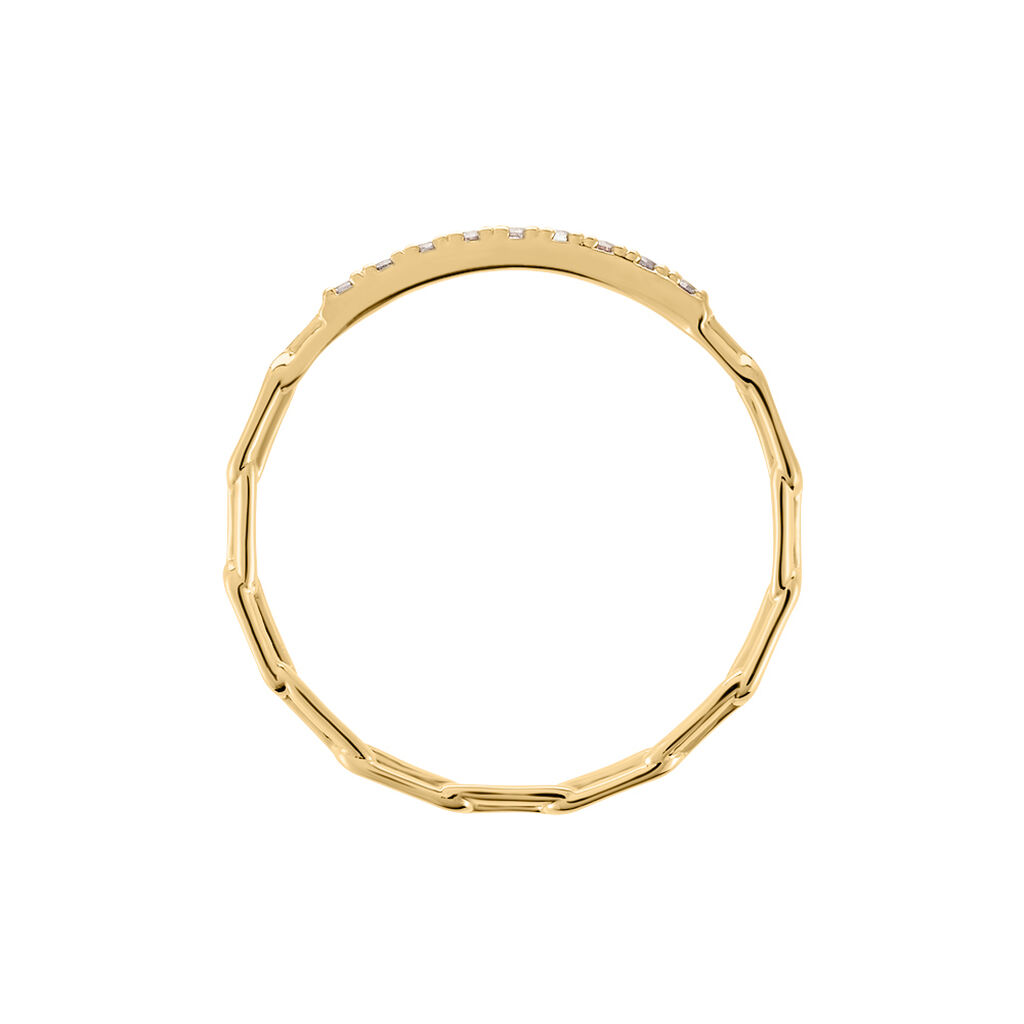 Bague Grady Plaqué Or Jaune Oxyde De Zirconium - Bagues avec pierre Femme | Histoire d’Or