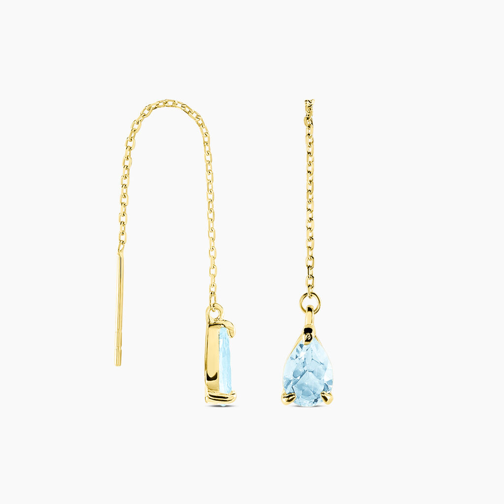 Boucles D'oreilles Pendantes Asteriane Or Jaune Topaze - Boucles d'oreilles pendantes Femme | Histoire d’Or