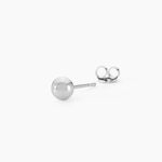 Boucles D'oreilles Puces Virgie Argent Blanc - Boucles d'oreilles fantaisie Femme | Histoire d&rsquo;Or