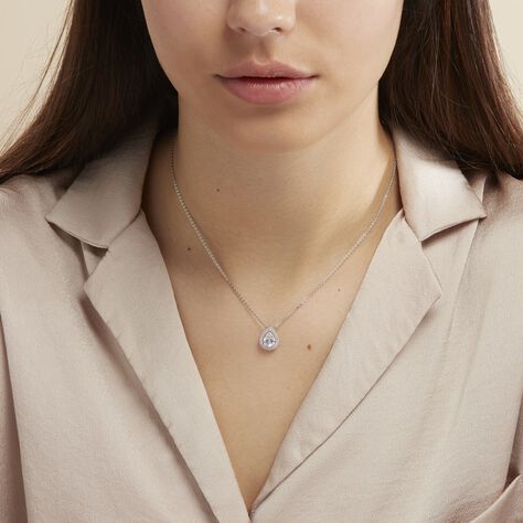 Collier Pilar Argent Blanc Oxyde De Zirconium - Colliers fantaisie Femme | Histoire d’Or