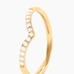 Alliance Echo Or Jaune Diamant Synth&eacute;tique - Alliances Femme | Histoire d&rsquo;Or