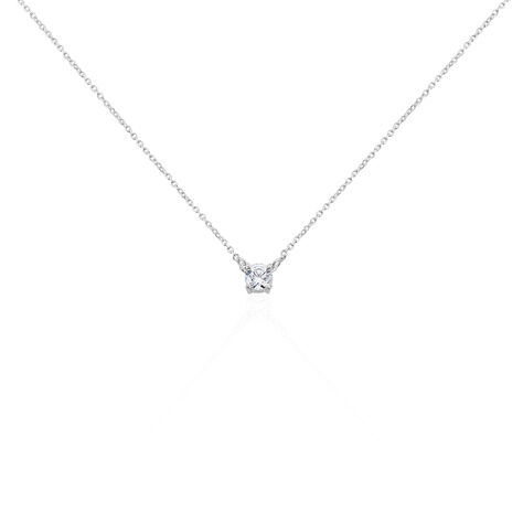 Collier Ponama Or Blanc Oxyde De Zirconium - Colliers Femme | Histoire d’Or