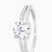 Bague Solitaire Poseidon Argent Blanc Oxyde De Zirconium - Bagues solitaires Femme | Histoire d’Or