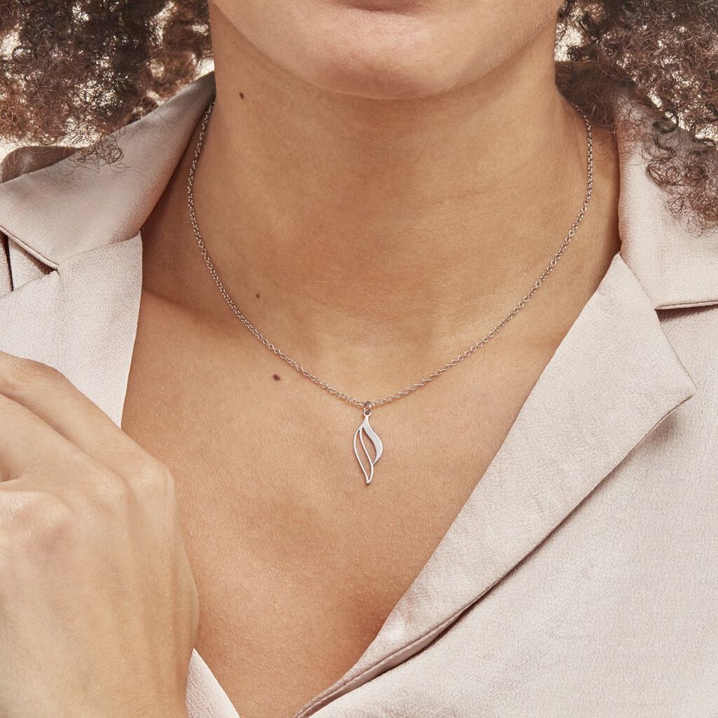 Collier Argent Blanc Prudent - Colliers fantaisie Femme | Histoire d’Or