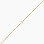 Bracelet Emilee Argent Dor&eacute; A L'Or 750/1000 Oxyde De Zirconium - Bracelets Enfant | Histoire d&rsquo;Or