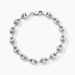 Bracelet Carrus Argent Blanc - Bracelets cha&icirc;ne Homme | Histoire d&rsquo;Or