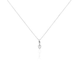 Collier Or Blanc Alethea Diamants Synthétiques - Colliers Femme | Histoire d’Or