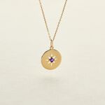 Collier Or Jaune Evening Star Amethyste - Colliers Femme | Histoire d&rsquo;Or
