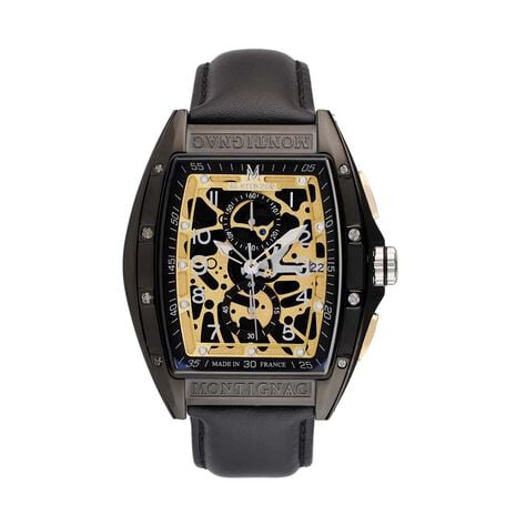 Montre Montignac Tonneau Doré - Montres Homme | Histoire d’Or