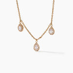 Collier Shiny Drops Plaqu&eacute; Or Dor&eacute; Oxyde De Zirconium - Colliers Femme | Histoire d&rsquo;Or