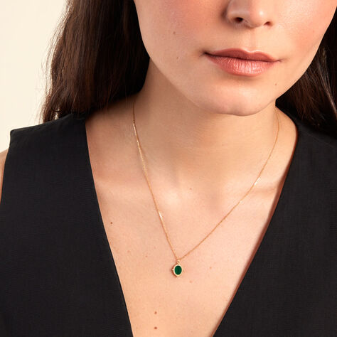 Collier Mirage Or Jaune Malachite - Colliers  | Histoire d’Or