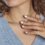 Collier Argent Blanc Dwight Oxyde De Zirconium - Colliers fantaisie Femme | Histoire d&rsquo;Or