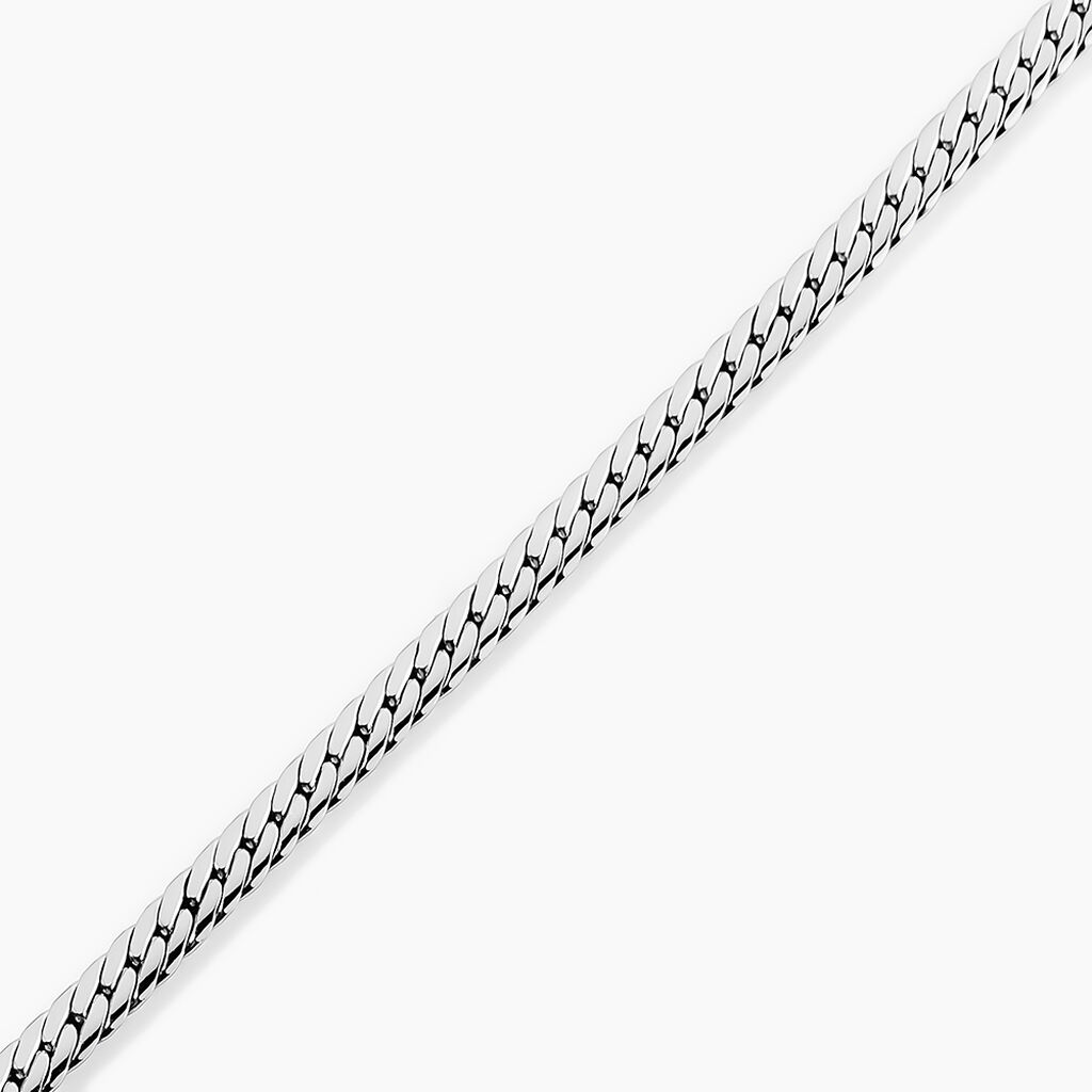 Bracelet Izel Maille Anglaise Or Blanc - Bracelets chaîne Femme | Histoire d’Or