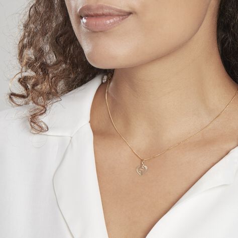 Pendentif Eudocie Coeur Lettre Or Jaune - Pendentifs Coeur Femme | Histoire d’Or