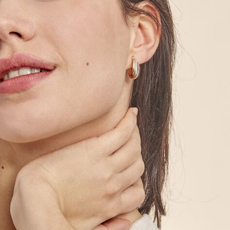 Créoles Hermande Or Tricolore - Boucles d'oreilles créoles Femme | Histoire d’Or