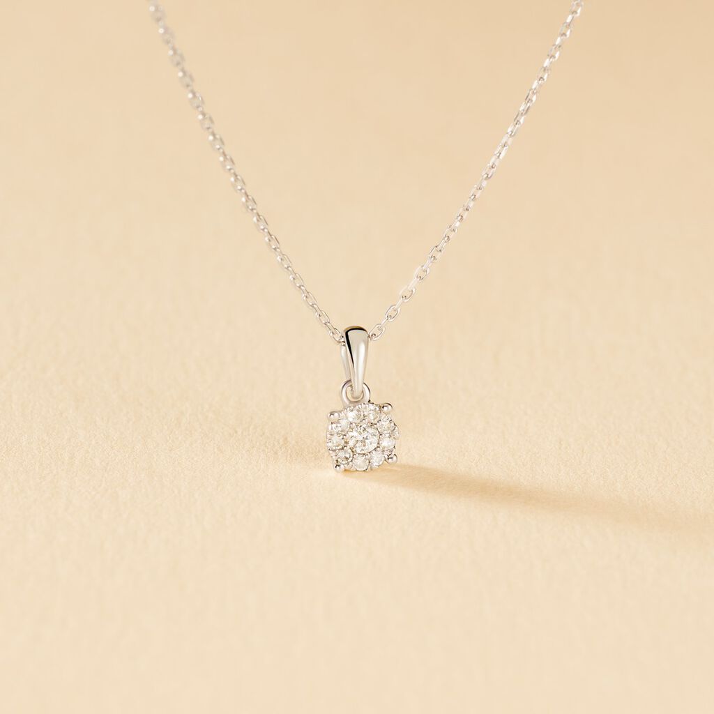 Collier Artemis Or Blanc Diamant - Colliers Femme | Histoire d&rsquo;Or