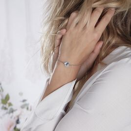 Bracelet Renan Argent Blanc Pierre De Synthese - Bracelets fantaisie Femme | Histoire d’Or