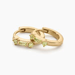 Cr&eacute;oles Gianna Plaqu&eacute; Or Jaune Oxyde De Zirconium - Boucles d'oreilles cr&eacute;oles Femme | Histoire d&rsquo;Or