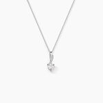 Collier Or Blanc Alethea Diamants Synth&eacute;tiques - Colliers Femme | Histoire d&rsquo;Or