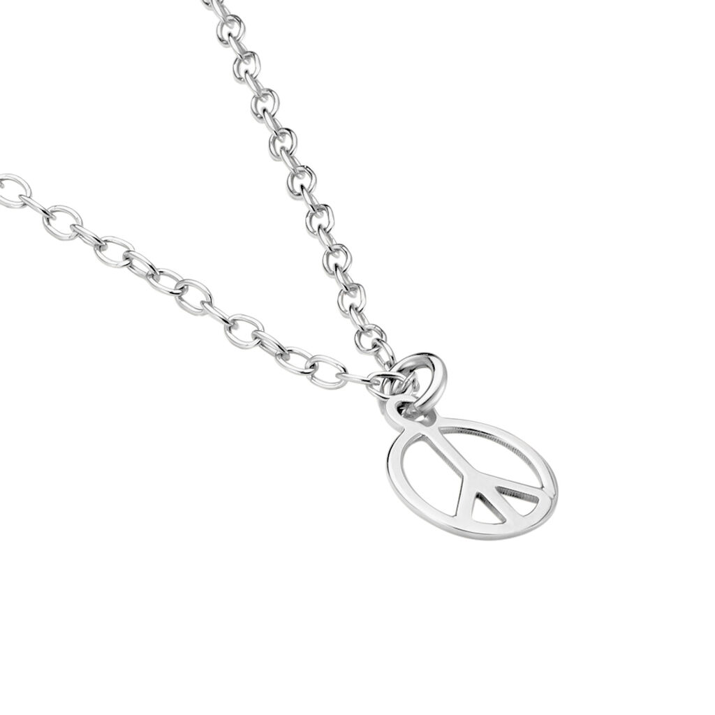 Collier Paz Argent Blanc - Ras de cou Femme | Histoire d&rsquo;Or