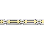 Bracelet Jourdan Priam Acier Bicolore - Bracelets Homme | Histoire d&rsquo;Or