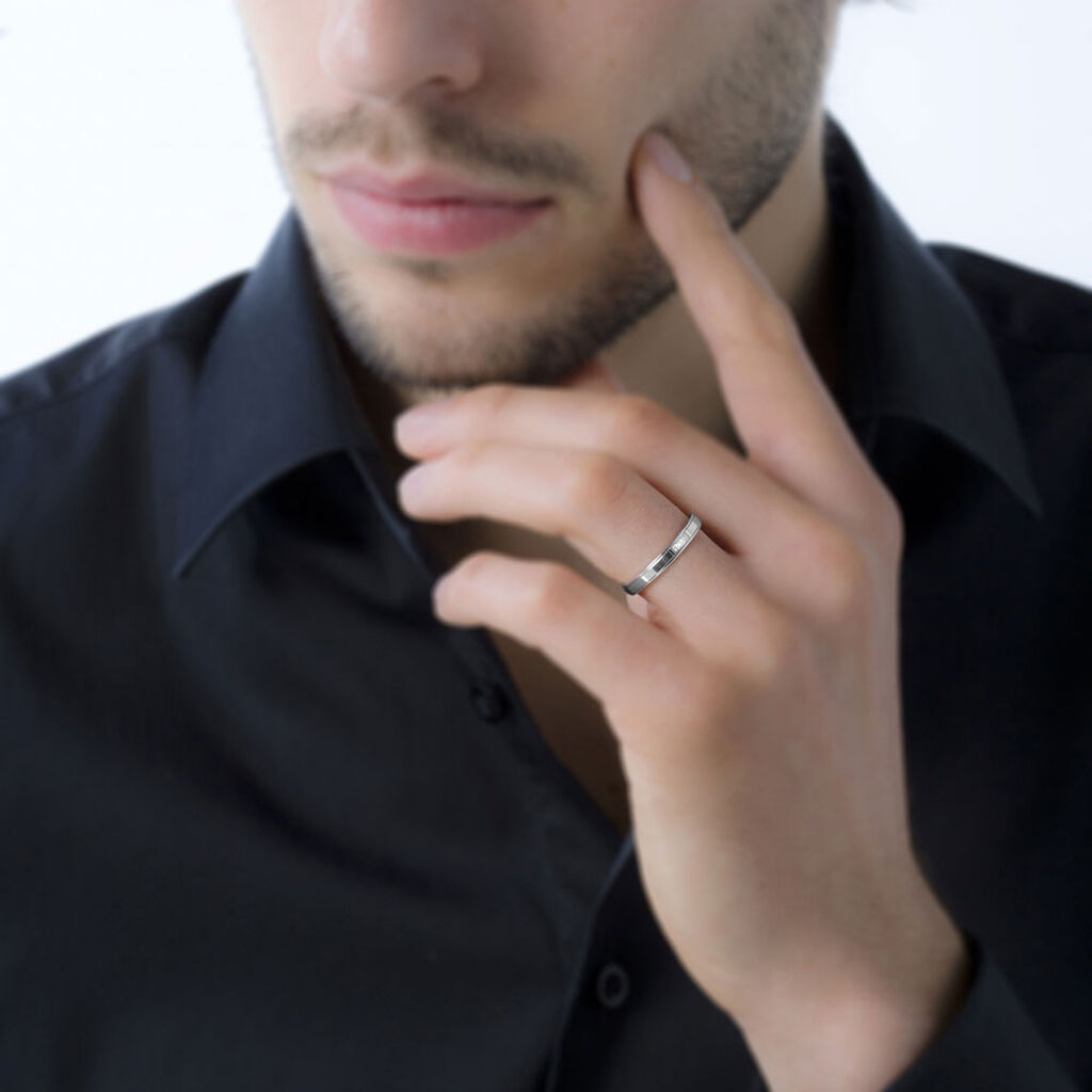 Alliance Serti Grains Or Blanc Diamant - Alliances Femme | Histoire d’Or